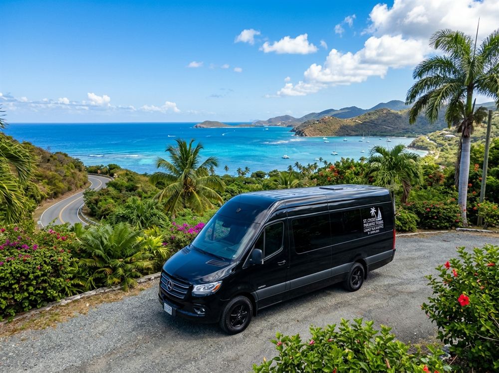 Prince Taxi Safari Tours van in St. Croix